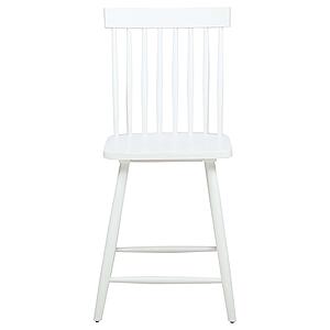 Andrews Windsor Counter Height Dining Side Chair - White (Set of 2) by Coaster