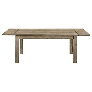 Cardova 87" Solid Wood Extension Dining Table - Vineyard Oak by Coaster
