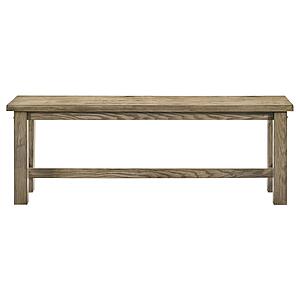 Cardova 51" Solid Wood Dining Bench - Vineyard Oak by Coaster