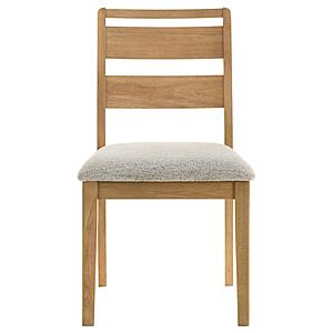 Duncan Ladder Back Dining Side Chair - Washed Oak (Set of 2) by Coaster