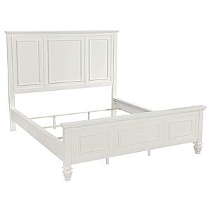Sandy Beach 63" California King Panel Bed - Cream White by Coaster
