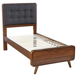 Robyn Wood Twin Platform Bed - Dark Walnut by Coaster