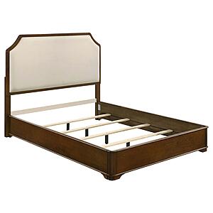 Garland 58" Queen Panel Bed - Cream & Brown Cherry by Coaster