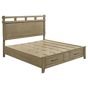 Hazlewood 59" Eastern King Storage Bed - Vineyard Oak by Coaster