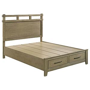 Hazlewood 59" Queen Panel Storage Bed - Vineyard Oak by Coaster