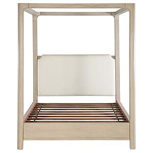 Solano 85" Eastern King Canopy Bed - Weathered Mango by Coaster