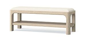 Solano 49" Bedroom Bed End Bench - Weathered Mango by Coaster