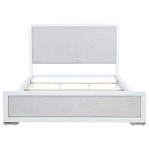 Gracemont 57" California King Panel Bed - Grey & White by Coaster