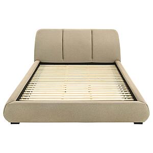 Mokena 46" Upholstered California King Platform Bed - Brown by Coaster