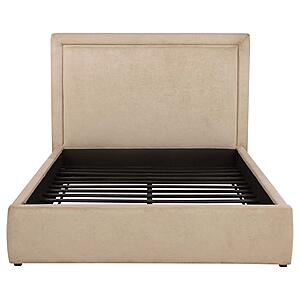 Lawson 54" Upholstered Eastern King Platform Bed - Saddle by Coaster