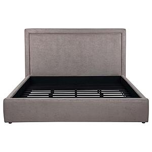 Lawson 54" Upholstered Eastern King Platform Bed - Mushroom by Coaster