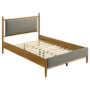 Mason 46" Full Panel Platform Bed - Grey & Light Brown by Coaster
