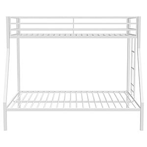 Alevera Metal Twin Over Full Bunk Bed w/Ladder White by Coaster