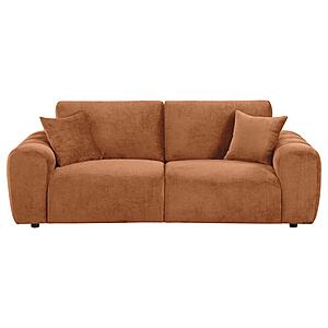 Burnett Chenille Upholstered Wide Arm Sofa Burnt - Orange by Coaster