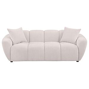Destino Chenille Upholstered Splayed Arm Sofa - Greige by Coaster