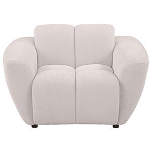 Destino Chenille Upholstered Splayed Arm Accent Chair - Greige by Coaster