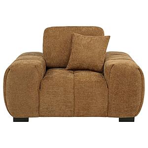 Octavia Upholstered Track Arm Accent Chair - Amber by Coaster