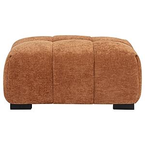 Octavia Upholstered Rectangular Ottoman - Orange by Coaster