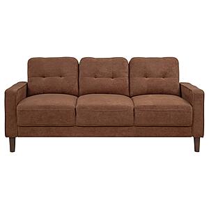 Bowen II Fabric Upholstered Track Arm Sofa - Rust by Coaster