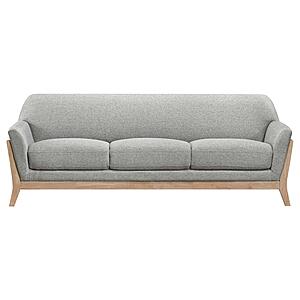 Vaughn Fabric Upholstered Flared Arm Sofa - Grey by Coaster