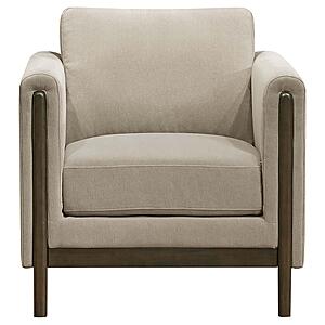 Islington Fabric Upholstered Panel Arm Accent Chair - Taupe by Coaster