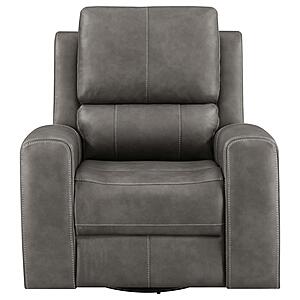 Brickston Triple Power Swivel Glider Recliner - Charcoal by Coaster