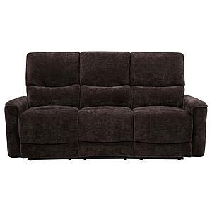 Navarro Chenille Upholstered Reclining Sofa - Dark Brown by Coaster
