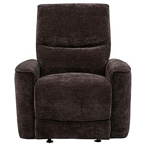 Navarro Chenille Upholstered Glider Recliner - Dark Brown by Coaster
