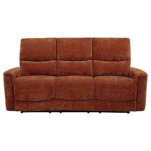 Navarro Chenille Upholstered Reclining Sofa - Burnt Orange by Coaster