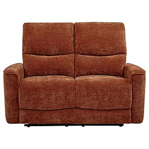 Navarro Chenille Upholstered Reclining Loveseat - Burnt Orange by Coaster
