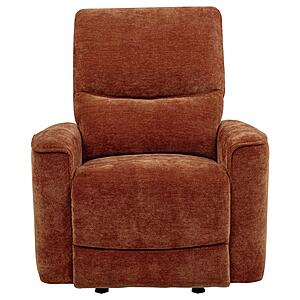 Navarro Chenille Upholstered Glider Recliner - Burnt Orange by Coaster