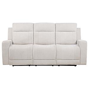 Kennett Chenille Upholstered Power Reclining Sofa - Ivory by Coaster