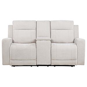 Kennett Chenille Upholstered Power Reclining Loveseat - Ivory by Coaster