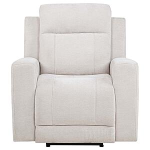 Kennett Chenille Upholstered Power Recliner Chair - Ivory by Coaster