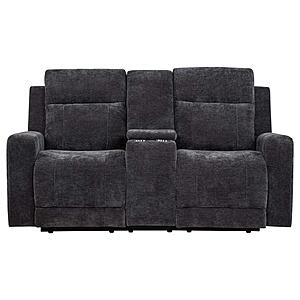 Kennett Chenille Upholstered Power Reclining Loveseat - Grey by Coaster