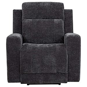 Kennett Chenille Upholstered Power Recliner Chair Dark - Grey by Coaster