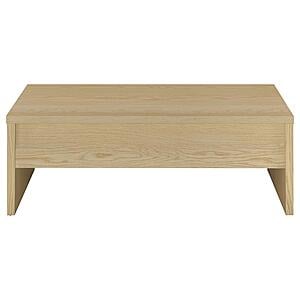 Canoga Engineered Wood Lift Top Coffee Table - Light Oak by Coaster