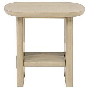 Kailani Coastal Square End Side Table With Shelf - Beige Oak by Coaster
