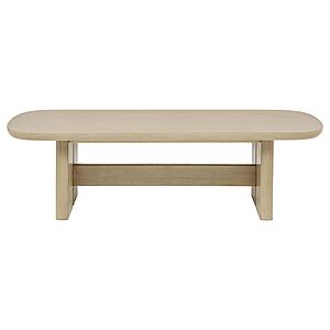 Kailani Coastal Rectangular Cocktail Coffee Table - Beige Oak by Coaster