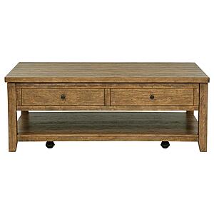 Payne 48" Mobile Lift Top Coffee Table Distressed - Brown by Coaster