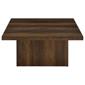 Devar Square Engineered Wood Cocktail Coffee Table - Dark Pine by Coaster