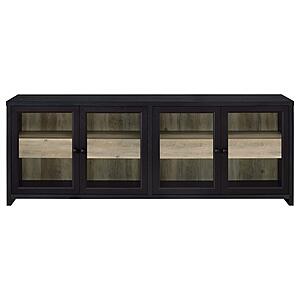 Denison 79" 4-door TV Stand Media Console - Black by Coaster