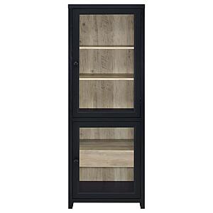 Denison 67" 2-door Media Tower Storage Cabinet - Black by Coaster