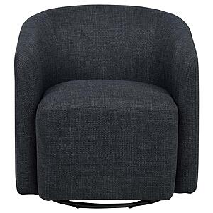 Mossbrook Fabric Upholstered Swivel Accent Chair - Anthracite by Coaster