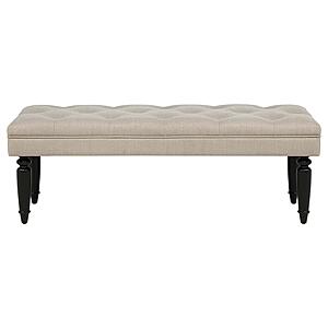 Marsha 52" Upholstered Entryway Accent Bench - Latte by Coaster
