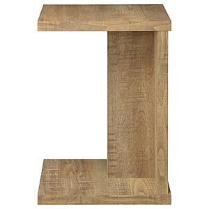 Clower Engineered Wood C-Shaped Sofa Side Table - Mango by Coaster