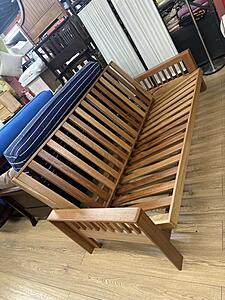 Carvita Futon Frame Red Oak Queen Size by Prestige