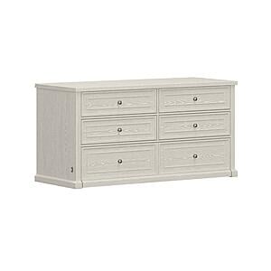 Soren Queen Four Drawer Dresser Dream Console Bed Whitewash by Dream Console