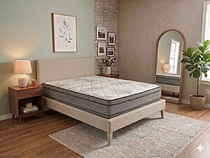 2550 Plush Double Sided Euro Top Mattress by Dream Well