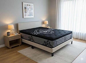 471003 Black Single Sided Pillow Top Mattress by Dream Well